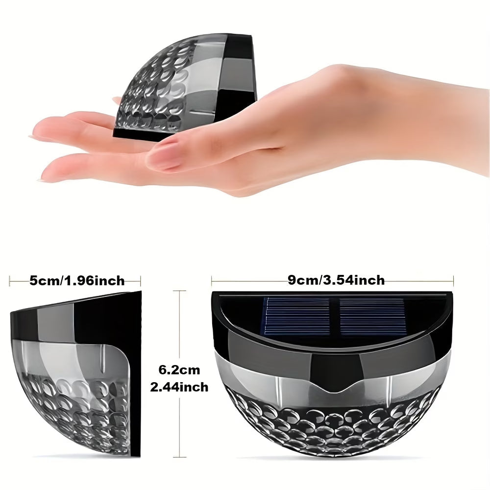 Lampy solarne ogrodowe LED na ogrodzenie – wodoodporne
