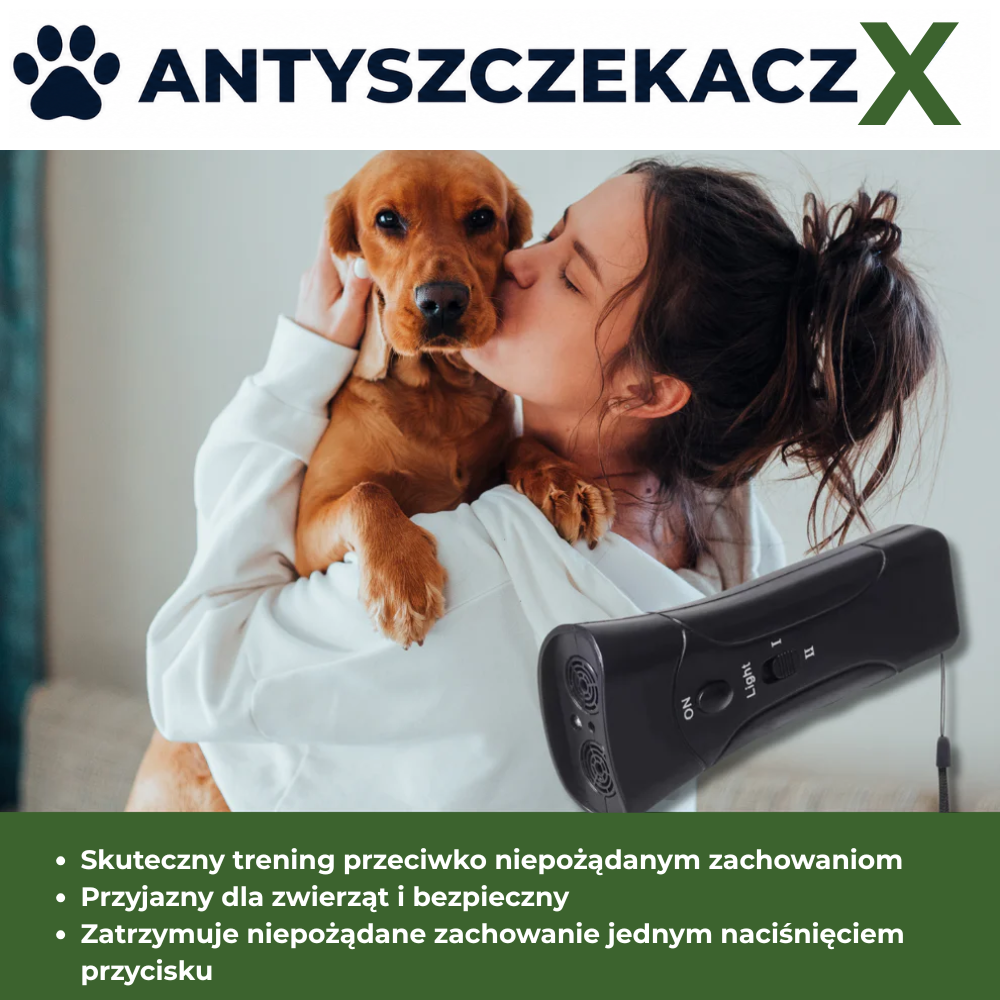 Antyszczekacz X – zatrzymuje szczekanie i inne niepożądane zachowania