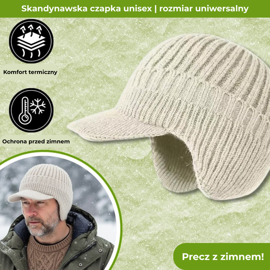 Fjordwarm™ – skandynawska czapka zimowa z ochroną uszu (unisex, jeden rozmiar pasuje na wszystkich)