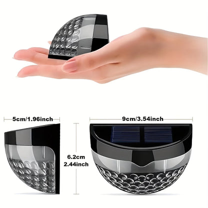 Lampy solarne ogrodowe LED na ogrodzenie – wodoodporne