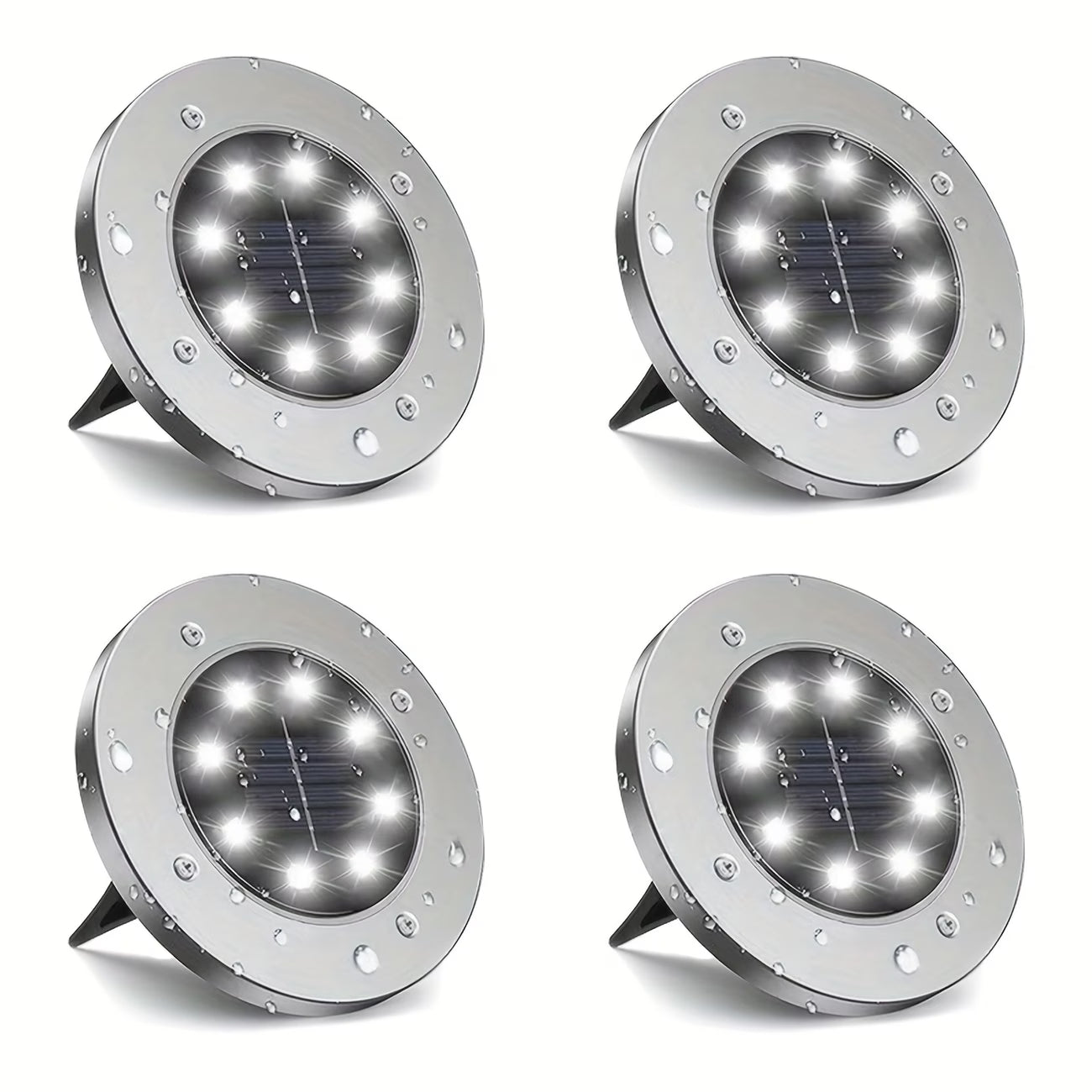 Lampy solarne gruntowe LED do ogrodu – wodoodporne IP65