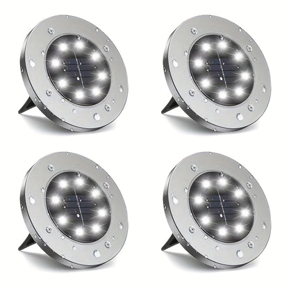 Lampy solarne gruntowe LED do ogrodu – wodoodporne IP65