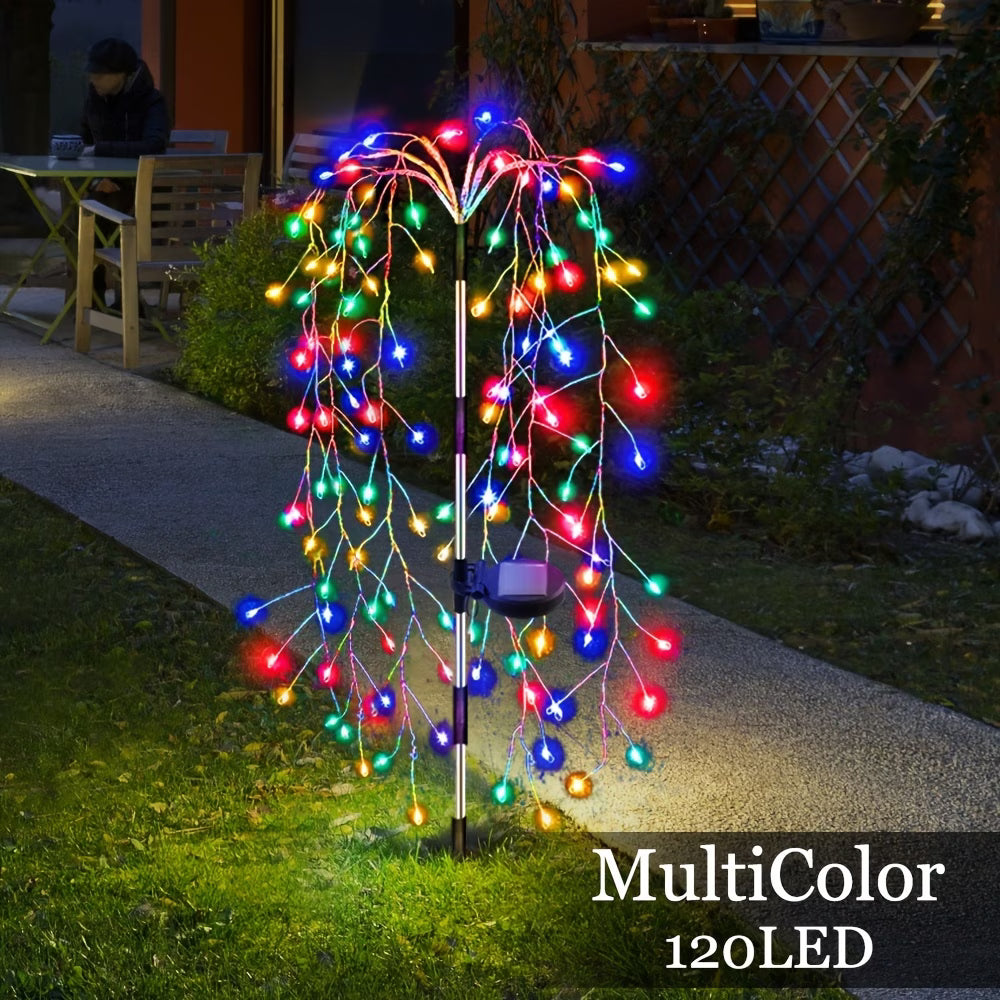 Lampy solarne LED „Fajerwerki” do ogrodu – dekoracyjne