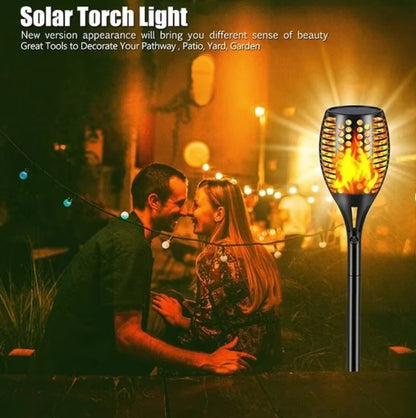 Lampy solarne LED ogrodowe płomień – dekoracyjne