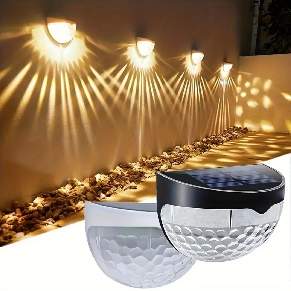 Lampy solarne ogrodowe LED na ogrodzenie – wodoodporne