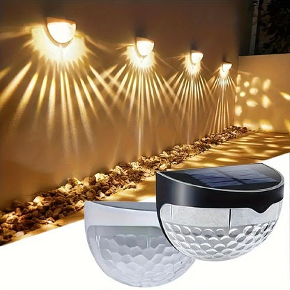 Lampy solarne ogrodowe LED na ogrodzenie – wodoodporne