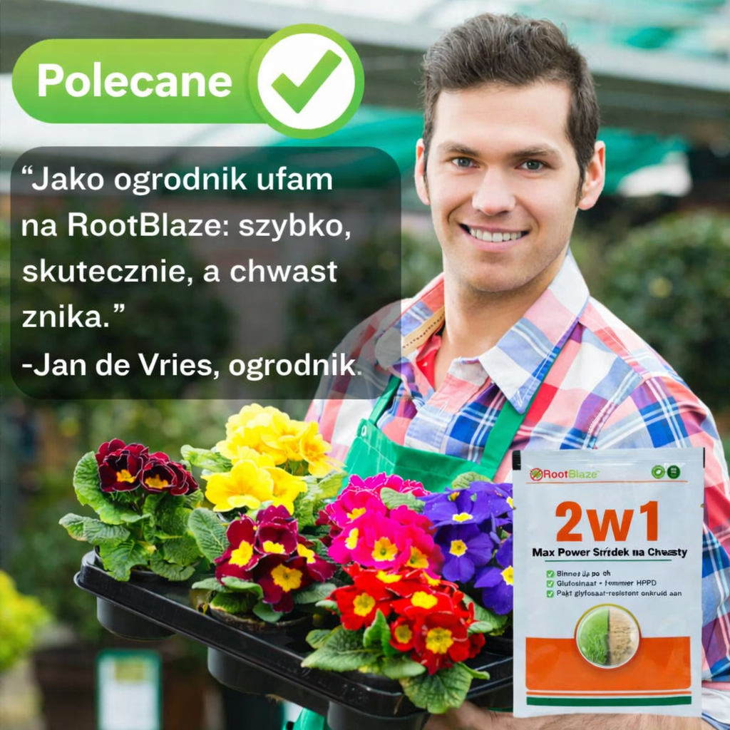 RootBlaze™ 2w1 Max Power – Skuteczny Pogromca Chwastów | Pierwsze efekty widoczne już po 6 godzinach!