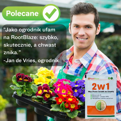 RootBlaze™ 2w1 Max Power – Skuteczny Pogromca Chwastów | Pierwsze efekty widoczne już po 6 godzinach!